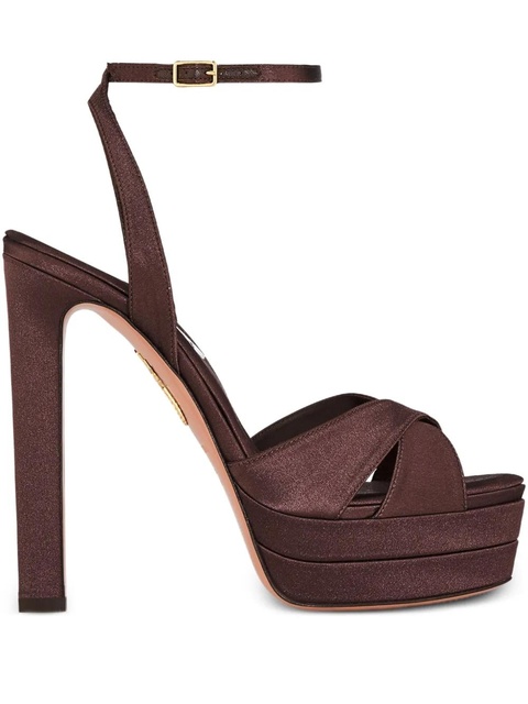 Aquazzura 130mm Divine Plateau sandals - Brown - zdjęcie produktu nr 1
