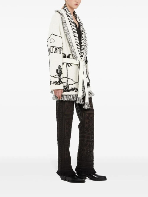 Alanui Icon cashmere-blend cardigan - White - zdjęcie produktu nr 2