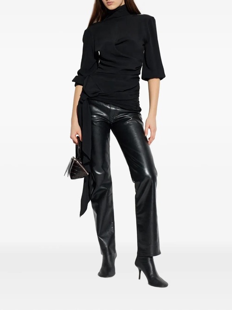 The Attico tie-detail blouse - Black - zdjęcie produktu nr 1