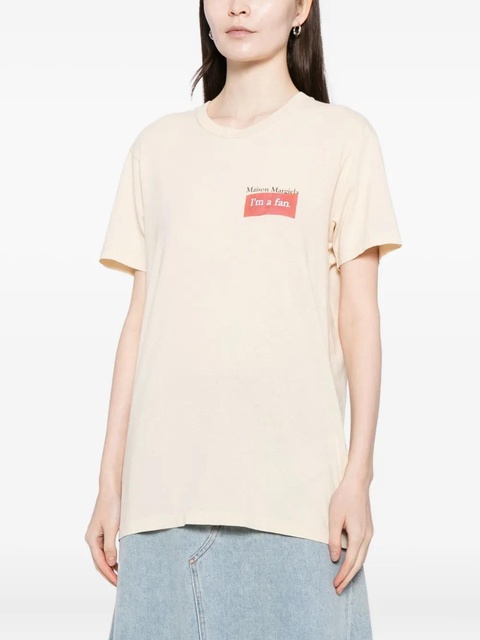 Maison Margiela logo patchT-shirt - Neutrals - zdjęcie produktu nr 1