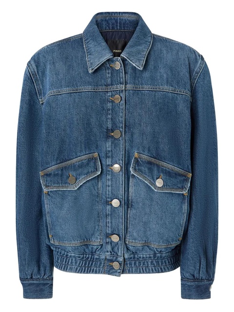 PINKO pocket-embellished denim jacket - Blue - zdjęcie produktu nr 1