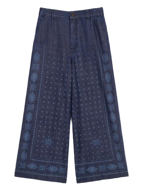 Weekend Max Mara printed trousers - Blue - zdjęcie produktu nr 1