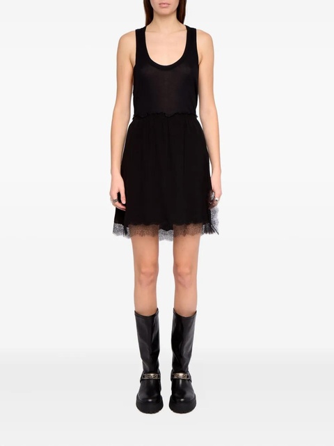 Zadig&Voltaire Jarvisa lace-trim mini skirt - Black - zdjęcie produktu nr 2