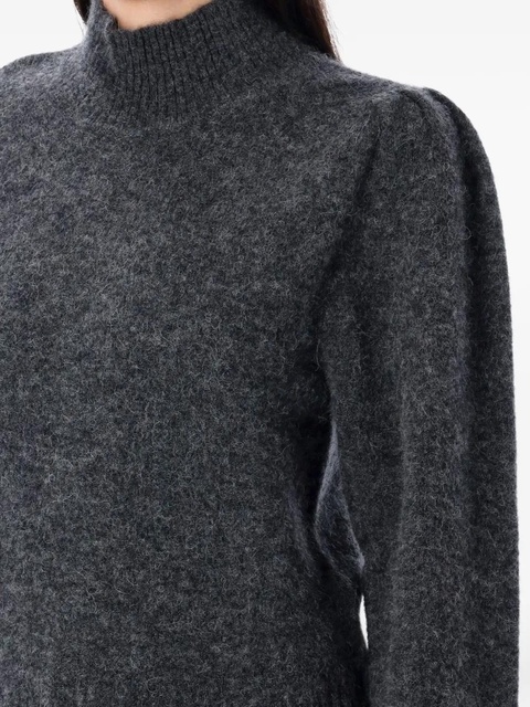 MARANT ÉTOILE turtleneck puff-sleeve sweater - Grey - zdjęcie produktu nr 2