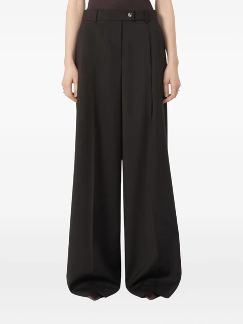 Sportmax button wool trousers - Brown - zdjęcie produktu nr 1