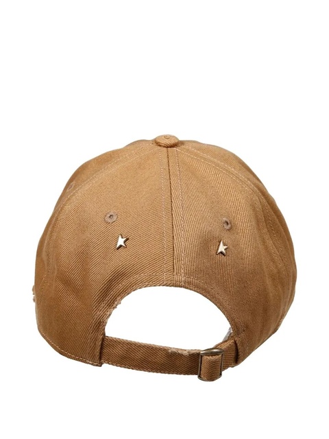 Golden Goose logo-embroidered distressed cap - Neutrals - zdjęcie produktu nr 2
