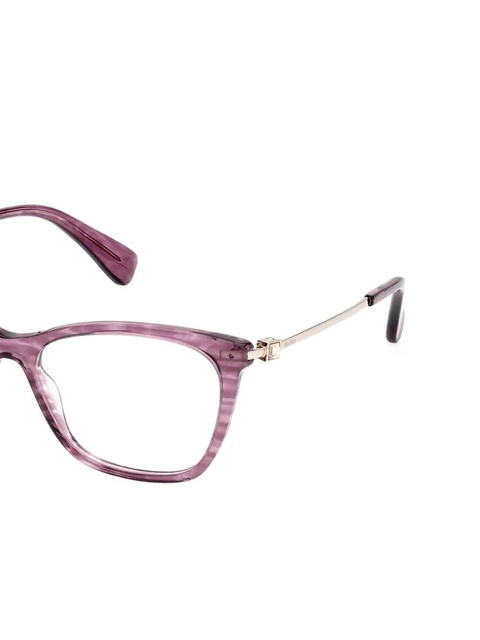 Max Mara Eyewear horn-embellished cat-eye glasses - 083 Violet / Horn / Shiny Pale Gold - zdjęcie produktu nr 2