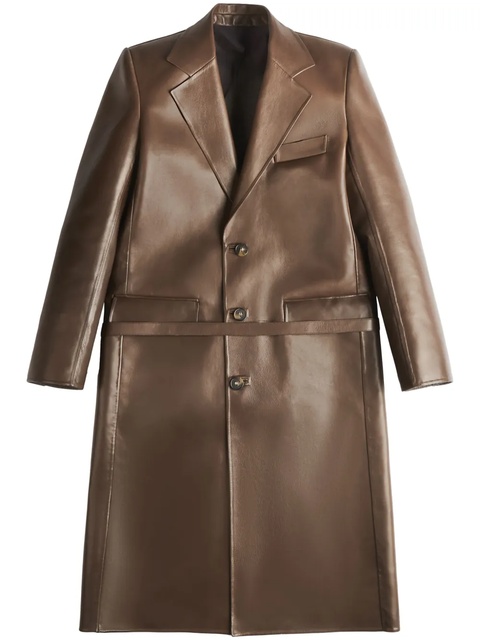 Tod's leather coat - Brown - zdjęcie produktu nr 1