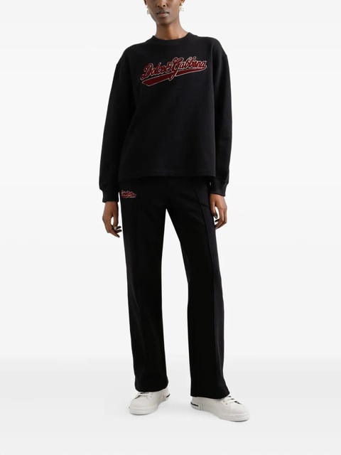 Dolce & Gabbana logo-patch track pants - Black - zdjęcie produktu nr 2