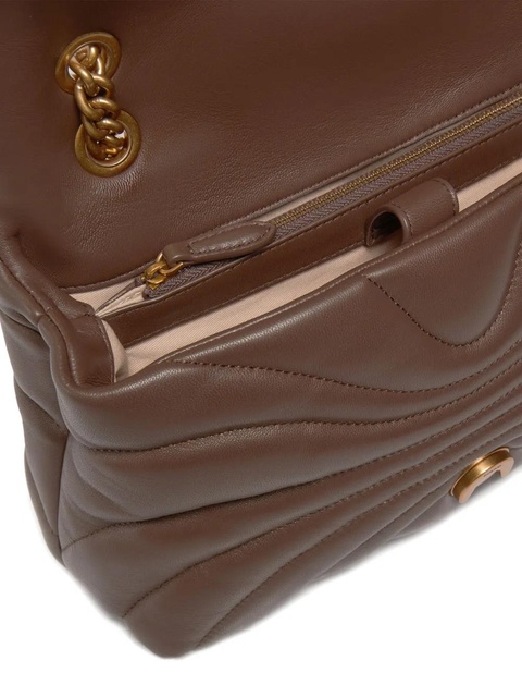PINKO quilted birds shoulder bag - Brown - zdjęcie produktu nr 2