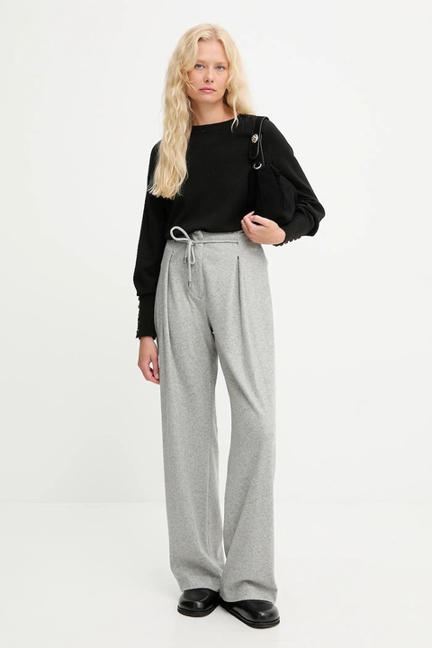 Answear.LAB sweter z wełną damski kolor czarny lekki - zdjęcie produktu nr 2