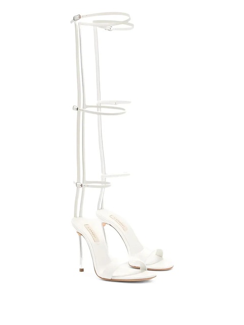 Casadei 100mm strapped heel sandals - White - zdjęcie produktu nr 2