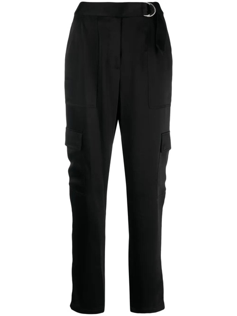 Simkhai tapered-leg satin trousers - Black - zdjęcie produktu nr 1