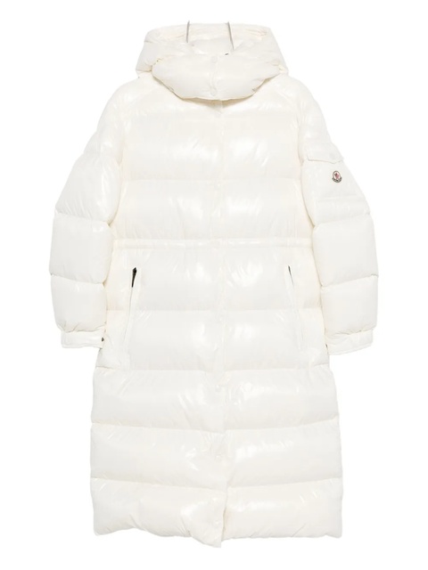 Moncler hooded quilted coat - Neutrals - zdjęcie produktu nr 1