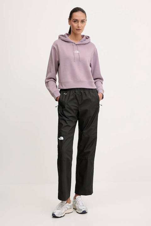 The North Face bluza Essential damska kolor różowy z kapturem gładka NF0A89EXD2Q1 - zdjęcie produktu nr 1