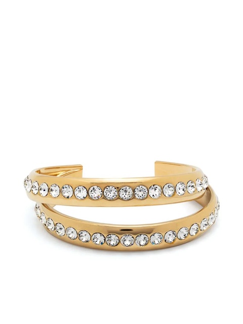 Amina Muaddi Jahleel crystal bangle bracelet - Gold - zdjęcie produktu nr 1