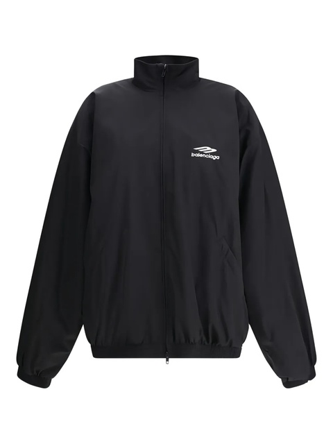 Balenciaga logo-embroidered jacket - Black - zdjęcie produktu nr 1
