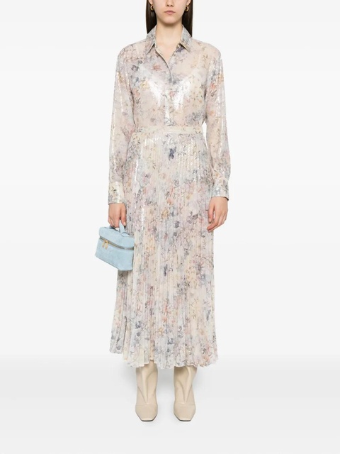 Golden Goose sequin-embellished pleated skirt - Neutrals - zdjęcie produktu nr 2
