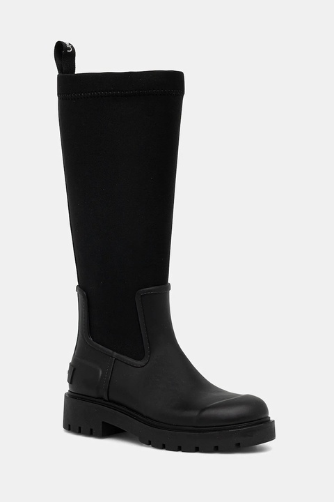 Calvin Klein kalosze HIGH RAINBOOT NEOPRENE damskie kolor czarny YW0YW02002 - zdjęcie produktu nr 1