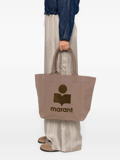ISABEL MARANT logo-plaque tote bag - Brown - zdjęcie produktu nr 2