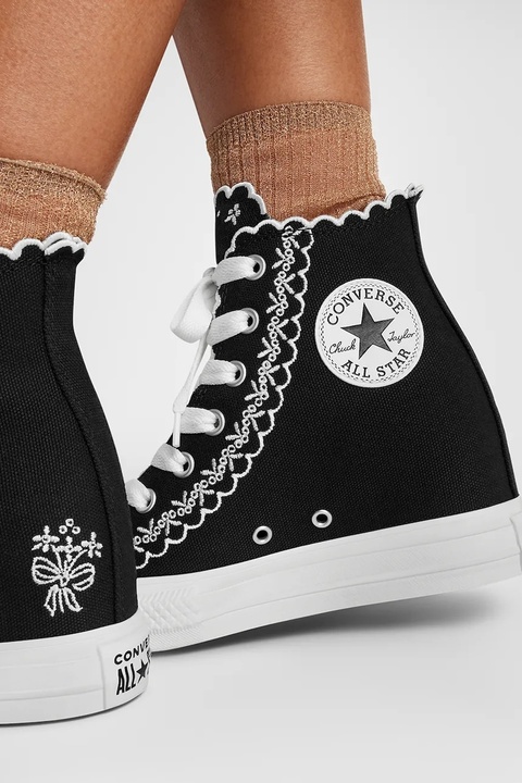 Converse trampki Chuck Taylor All Star Wedge damskie kolor czarny A13546C - zdjęcie produktu nr 2