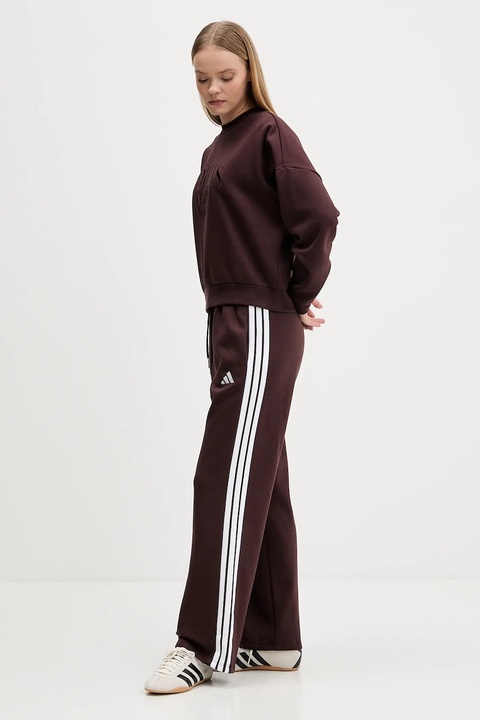 adidas spodnie dresowe Essentials damskie kolor brązowy z aplikacją JY3091 - zdjęcie produktu nr 2