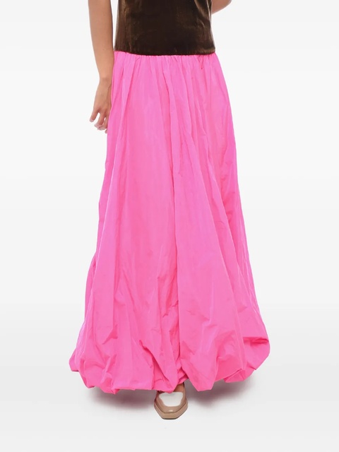 Valentino Garavani velvet-panelled maxi dress - Pink - zdjęcie produktu nr 2