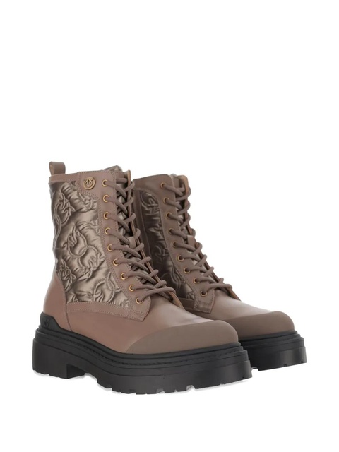 PINKO Love Birds-detail lace-up boots - Brown - zdjęcie produktu nr 2