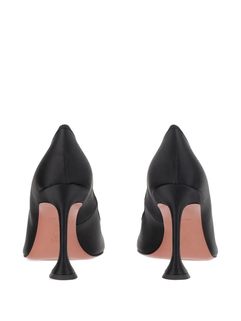 Amina Muaddi 95mm Lila bow-detail pumps - Black - zdjęcie produktu nr 2