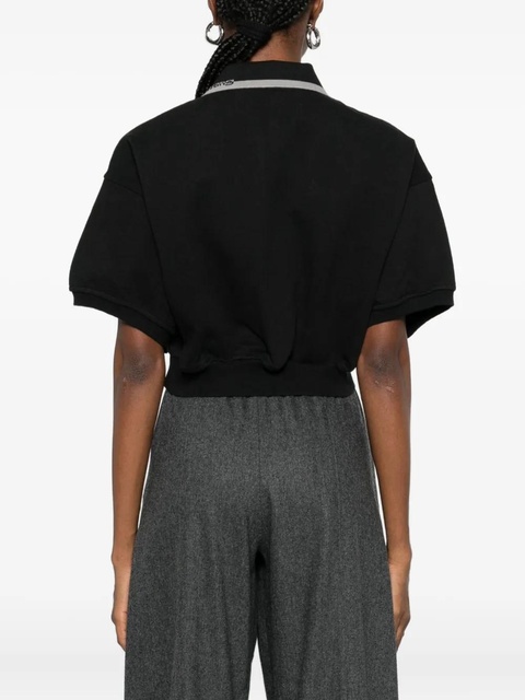 Alexander Wang cropped polo top - Black - zdjęcie produktu nr 2