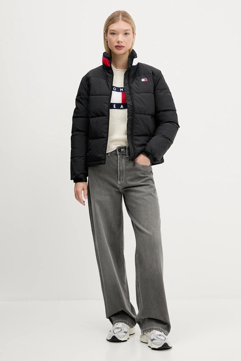 Tommy Jeans sweter z dodatkiem wełny damski kolor beżowy lekki DW0DW21782 - zdjęcie produktu nr 2