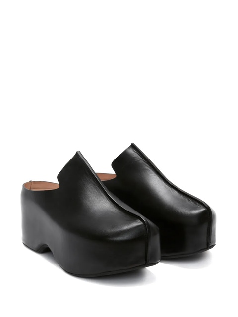 JW Anderson leather platform clogs - Black - zdjęcie produktu nr 2