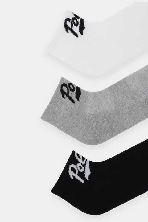 Polo Ralph Lauren skarpetki 3-pack kolor szary 455982944 - zdjęcie produktu nr 1