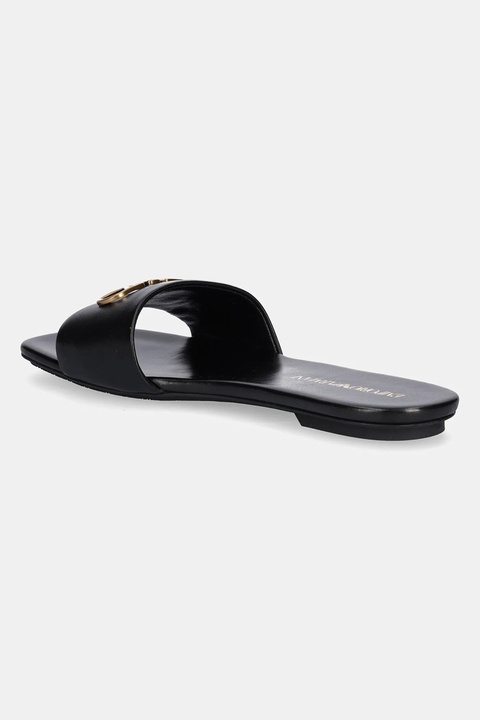 Emporio Armani klapki skórzane damskie kolor czarny X3P846 XF271 00002 - zdjęcie produktu nr 1