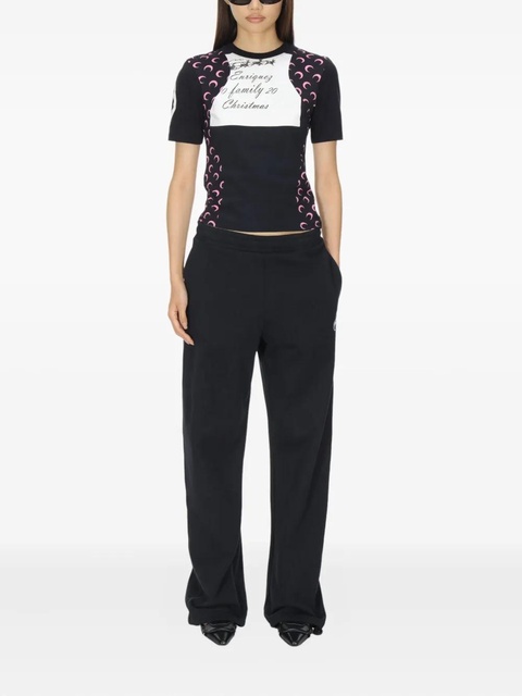 Marine Serre logo sweatpants - Black - zdjęcie produktu nr 1