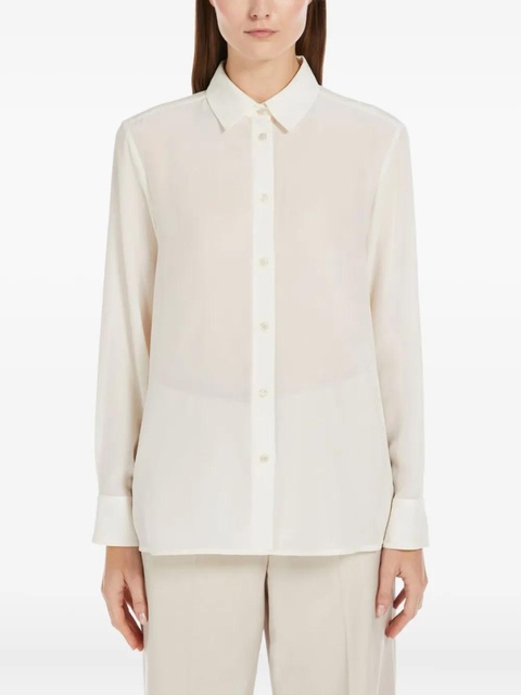 Weekend Max Mara classic-collar silk shirt - White - zdjęcie produktu nr 1
