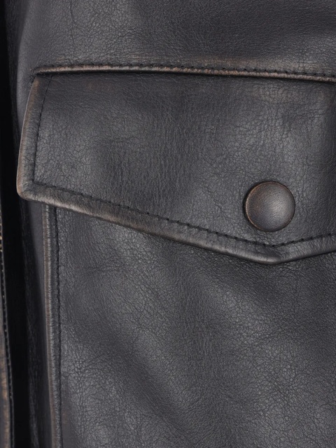Jil Sander leather jacket - Black - zdjęcie produktu nr 2