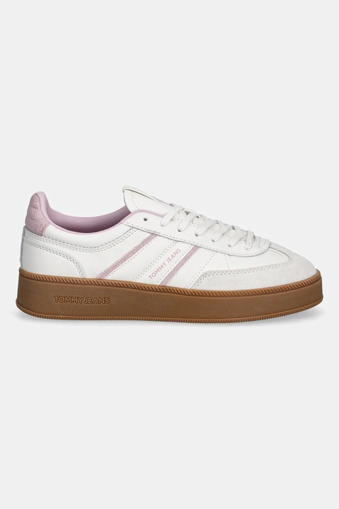 Tommy Jeans sneakersy THE GREENWICH EDGE FLATFORM damskie kolor biały EN0EN02900 - zdjęcie produktu nr 1