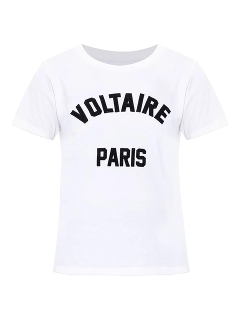Zadig&Voltaire logo-embroidered t-shirt - White - zdjęcie produktu nr 1