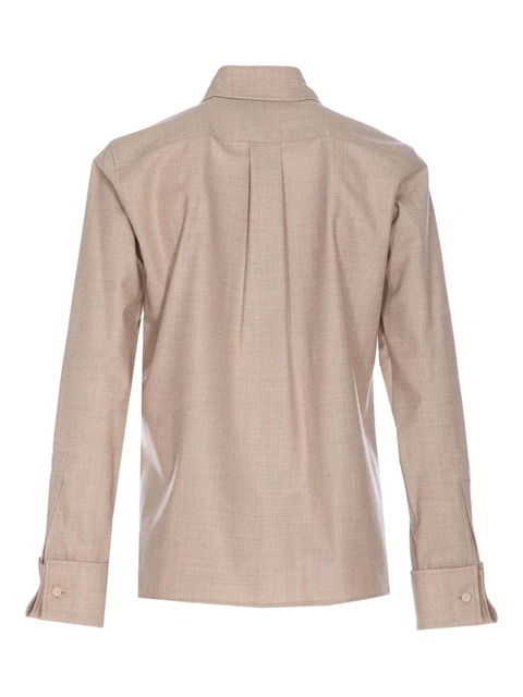 Max Mara Tebaide classic collar button shirt - Neutrals - zdjęcie produktu nr 1