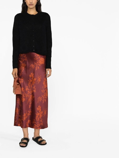 Reformation Clara crew neck cardigan - Black - zdjęcie produktu nr 2
