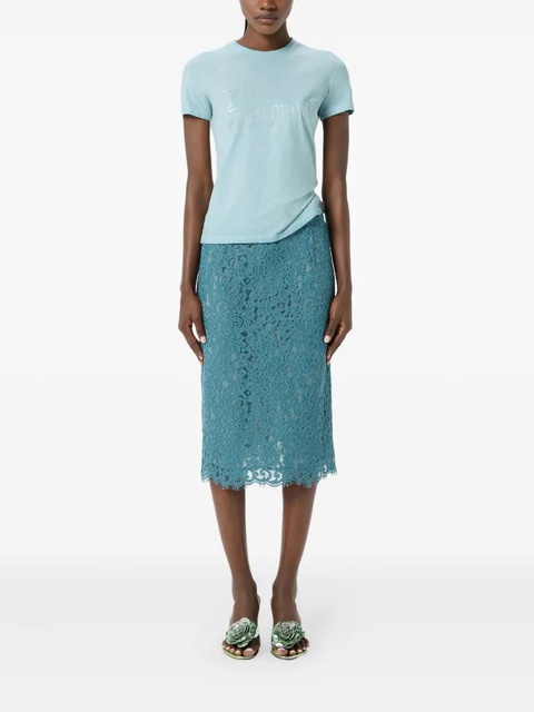 Blumarine lace pencil skirt - Blue - zdjęcie produktu nr 2