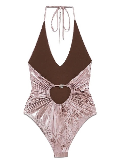 Blumarine leopard-print swimsuit - Brown - zdjęcie produktu nr 2