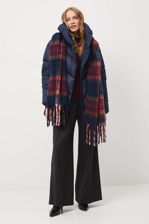 Medicine kurtka damska kolor granatowy zimowa oversize - zdjęcie produktu nr 2