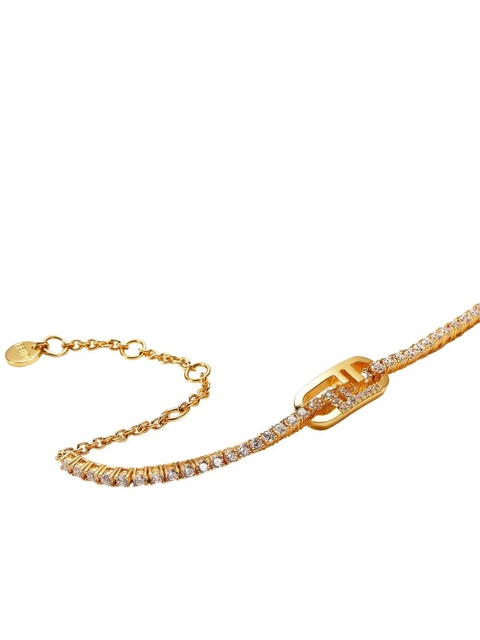 FENDI O'Lock-motif crystal bracelet - Gold - zdjęcie produktu nr 2