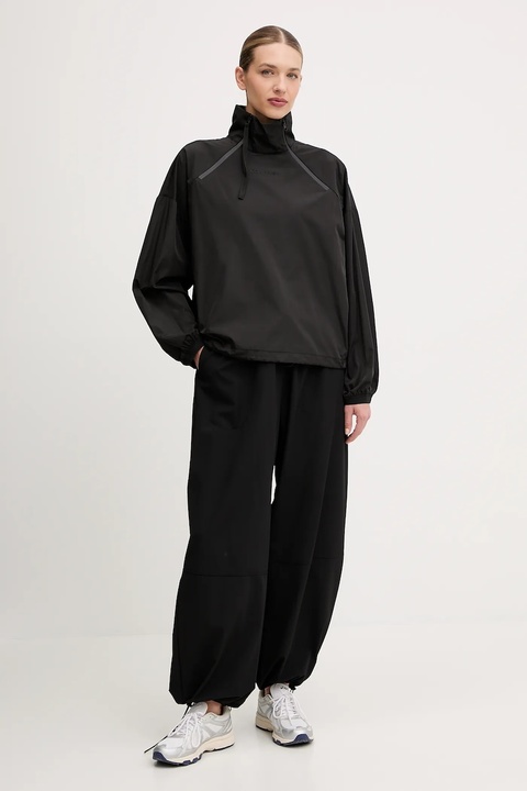 Calvin Klein Performance spodnie damskie kolor czarny szerokie high waist LVGWF5P616 - zdjęcie produktu nr 2