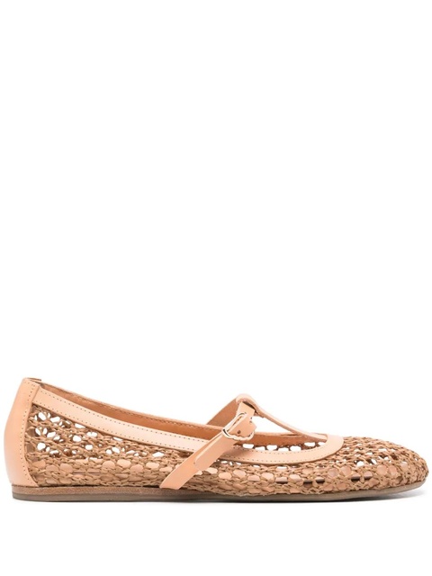 Ancient Greek Sandals Aerati raffia ballerinas - Brown - zdjęcie produktu nr 1