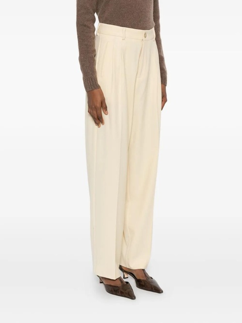 SOLOTRE pleat-detail trousers - Yellow - zdjęcie produktu nr 1