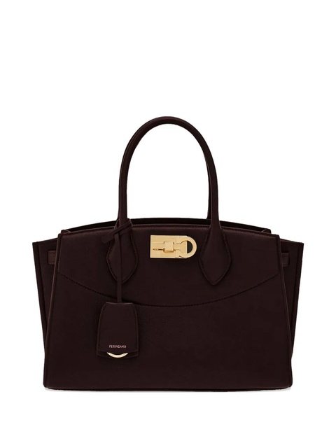 Ferragamo Gancini-buckle tote bag - Brown - zdjęcie produktu nr 1