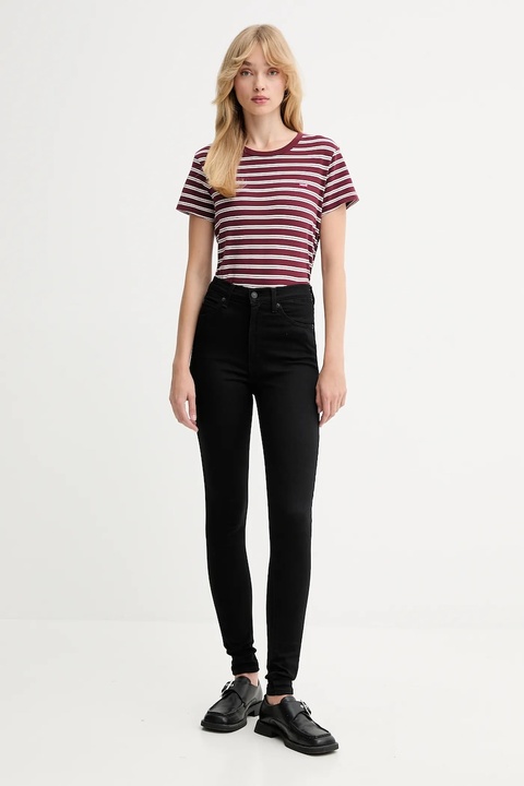 Levi's jeansy RETRO HIGH SKINNY damskie kolor czarny - zdjęcie produktu nr 2